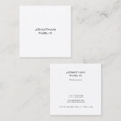 Carte De Visite Carré Design moderne simple Modèle professionnel (Devant / Derrière)