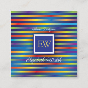 Carte De Visite Carré Design Nouveau Dégradé Coloré Minimaliste Moderne