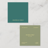 Carte De Visite Carré Dessus élégant moderne de la meilleure qualité de (Devant / Derrière)