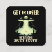Carte De Visite Carré Devenez perdant - Nous faisons des trucs de Butt (Dos)