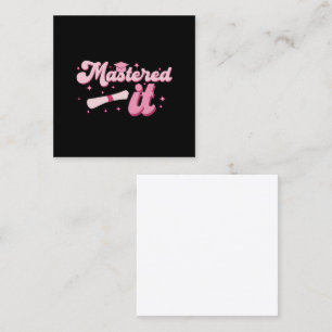 Carte De Visite Carré Diplômé Maîtrise Diplômé MBA Diplômé