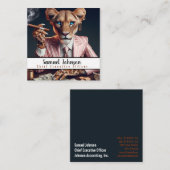 Carte De Visite Carré Directeur Général Drôle (Devant / Derrière)