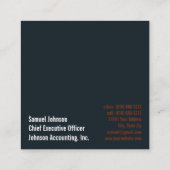 Carte De Visite Carré Directeur Général Drôle (Dos)