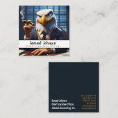 Carte De Visite Carré Directeur Général Drôle (Devant / Derrière)