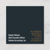 Carte De Visite Carré Directeur Général Drôle (Dos)