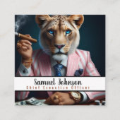 Carte De Visite Carré Directeur Général Drôle (Devant)