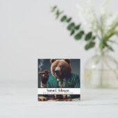 Carte De Visite Carré Directeur Général Drôle (Debout devant)