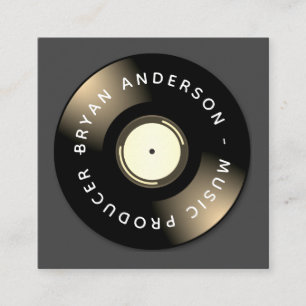 Carte De Visite Carré Dj - Producteur De Musique