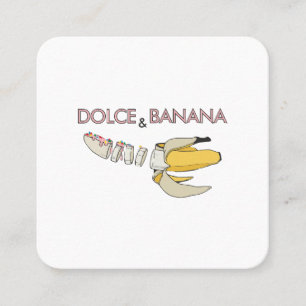 Carte De Visite Carré Dolce & Banana