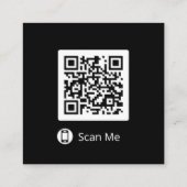 Carte De Visite Carré Double Side QR Code Promotional Business Cards (Dos)