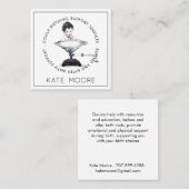 Carte De Visite Carré Doula Mid Wine Birth Services (Devant / Derrière)