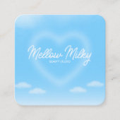 Carte De Visite Carré Dreamy Heart Cloud Sky (Devant)