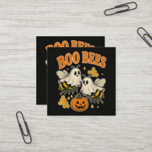 Carte De Visite Carré Drôles d'abeilles fantômes drôles abeilles Hallowe