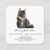 Carte de visite Carré du chat Maine Coon (Dos)