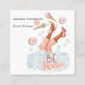 Carte de visite Carré du gestionnaire d'événements (Devant)