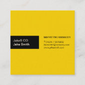 Carte De Visite Carré Duo dynamique (Devant)