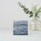 Carte De Visite Carré Eau de mer rapprochée (Debout devant)