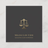 Carte De Visite Carré Échelles de justice à haut niveau (Devant)