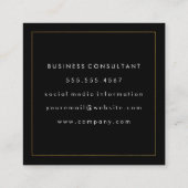 Carte De Visite Carré Échelles de justice | Avocat | Droit (Dos)