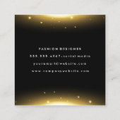 Carte De Visite Carré Éclairage transparent (Dos)