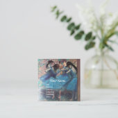 CARTE DE VISITE CARRÉ ÉCOLE DE DANSE /BALLERINA, DANSEURS DE BALLET EN B (Debout devant)