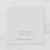 Carte De Visite Carré Écran Citrouille d'Halloween Spider Web Hair Clip (Dos)