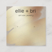 Carte De Visite Carré Ecran d'aquarelle or Kraft Stud Écran (Devant)