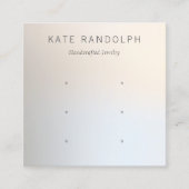 Carte De Visite Carré Écran de bijouterie simple moderne 3 Étui (Devant)