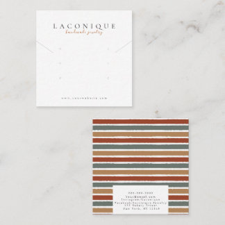 Carte De Visite Carré Écran de bijoux | Boucles de bijoux | Moderne