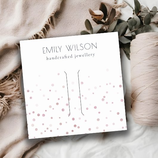 Carte De Visite Carré Écran de la clips de cheveux Confetti Bow