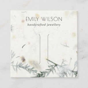 Carte De Visite Carré Écran de la pince à cheveux Foliing en papier fait