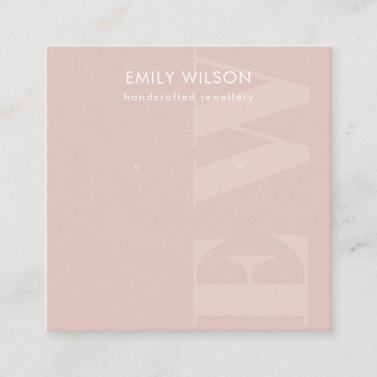 Carte De Visite Carré Écran de l'oreille en gras moelleux rustique (Devant)