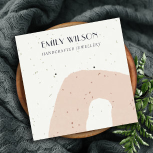 CARTE DE VISITE CARRÉ ÉCRAN DE PÊCHE BLANC ABSTRAIT