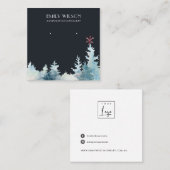 CARTE DE VISITE CARRÉ ÉCRAN DE RESTAURATION DE L'ÉTUDE DE LA FORÊT D'HIV (Devant / Derrière)