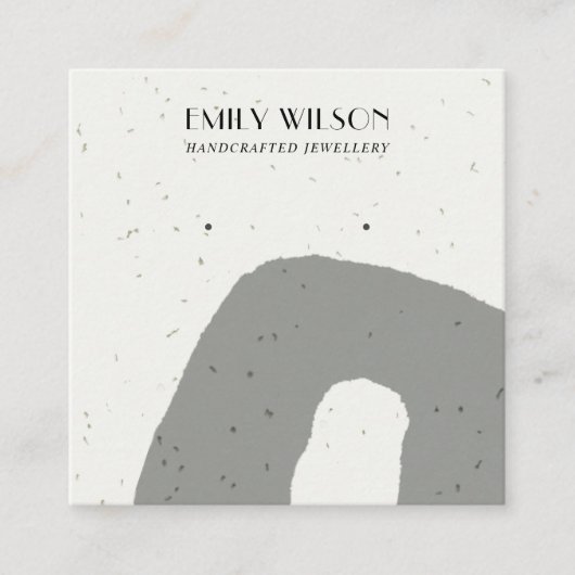 CARTE DE VISITE CARRÉ ÉCRAN DE TEXTURE CÉRAMIQUE ABSTRAIT (Devant)