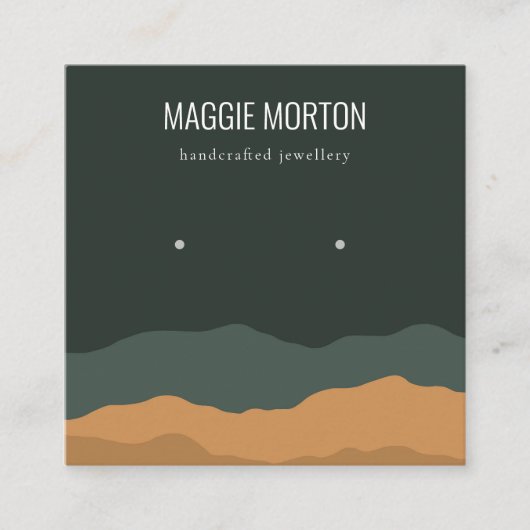 Carte De Visite Carré Écran d'oreille Abstrait Pine Mountain (Devant)