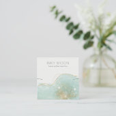 Carte De Visite Carré Écran d'oreille brillant de Parties scintillant Tu (Debout devant)