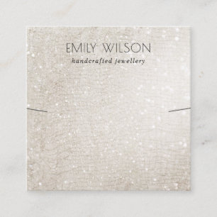 Carte De Visite Carré Écran d'oreille brillant Parties scintillant en a
