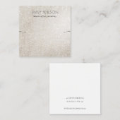 Carte De Visite Carré Écran d'oreille brillant Parties scintillant en ar (Devant / Derrière)