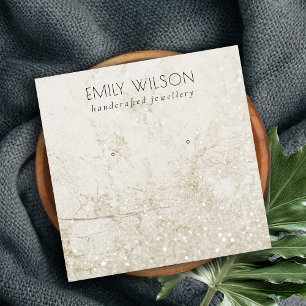 Carte De Visite Carré Écran d'oreille brillant Parties scintillant en ar