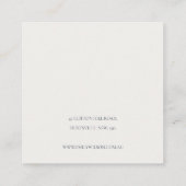 Carte De Visite Carré Écran d'oreille écossais Confetti Aquarelle verte (Dos)