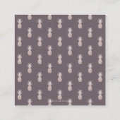 Carte De Visite Carré Écrit dans le Mariage des étoiles Détails (Dos)