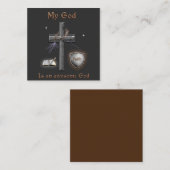 Carte De Visite Carré Écriture biblique (Devant / Derrière)