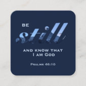 Carte De Visite Carré Écriture Chrétienne Soyez Toujours Blue Mountain C (Devant)