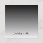 Carte De Visite Carré Écriture manuscrite moderne Script Texte Modèle él (Devant)