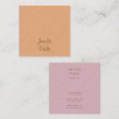 Carte De Visite Carré Écriture manuscrite Nom du script Moderne Modèle é (Devant / Derrière)