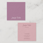 Carte De Visite Carré Écriture manuscrite Nom du script Moderne Modèle é (Devant / Derrière)