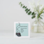 Carte De Visite Carré Écrivain vintage (Debout devant)