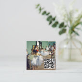 Carte De Visite Carré Edgar Degas - Classe de danse - Code QR (Debout devant)