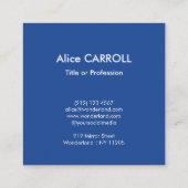 Carte De Visite Carré Edgar Degas - Danseuses bleues - Code QR (Dos)